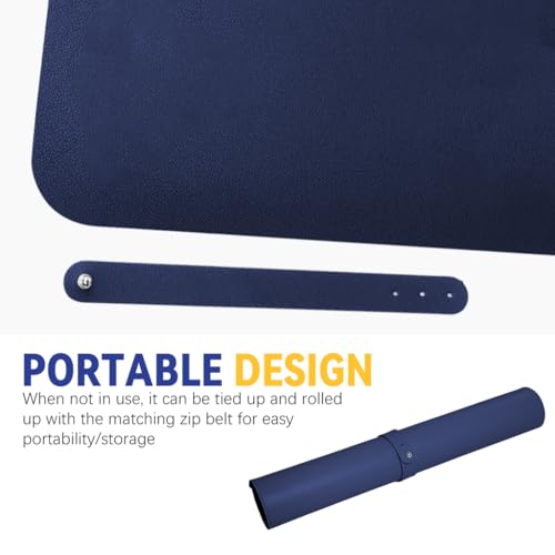 ZORBES® Desk mat, Desk Top Mouse Mat 100x50cm, Double-Sided PU Leather Pad, Fashion Office Desk Pad Waterproof & Non-Slip Office Writing Surface Protector for Laptop, Keyboard, and Mouse ZORBES® Desk mat, Desk Top Mouse Mat 100x50cm, Double-Sided PU Leather Pad, Fashion Office Desk Pad Waterproof & Non-Slip Office Writing Surface Protector for Laptop, Keyboard, and Mouse